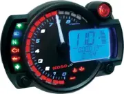 Koso RX-2N GP Style Multi-Function Gauge 19,000 RPM - Black Panel BA015B25
