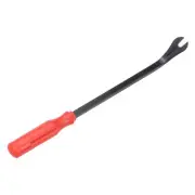 8" Black Oxide Fastener Remover Clip Removal Tool with Red Plastic Handle