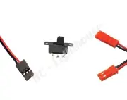 Plug and Switch Combo Package #5 JR- JST- Micro Slide Switch- for RC LED Lights