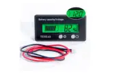 Battery Voltage Monitor Gauge Meter LCD Display Green Backlight Boat Car Vehicle