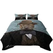 Sir Edmund the Bulldog Cool and Funny Dog Coverlet