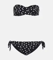 [Dolce & Gabbana] Dolce & Gabbana Polka-dot bikini XS black