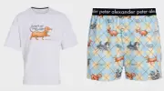 NEW PETER ALEXANDER HAIRY MACLARY & FRIENDS PJ TOP & BOXER SHORTS XXL RRP$115.90