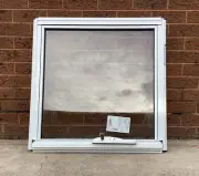 860h x 850w NEW Aluminum Awning window Textura® White In stock - CLRAWN
