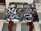 Buy Agate Stone Custom Square Side Table Top for Bedroom Home Interior Gifts