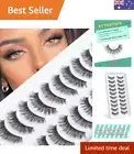 False Lashes Mink Cat Eye Lashes Full Volume Lashes Fake Lashes Glam Look Las...