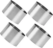 HAKIDZEL Long-Lasting Round Mousse Ring Stainless Steel Baking Mold for Cookie Cake and Donut