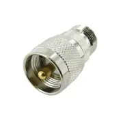 N Female to UHF Male Plug Coax Adapter
