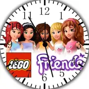 Lego Friends Frameless Borderless Wall Clock Nice For Gifts or Decor Z186