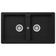 Schock Double Bowl Sink - Black