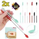 2022 Mini Silicone Telescopic Spatula Jar Scraper Scoop Tip Long Spatula