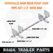 Hydraulic Ram Rear Pivot Kit Shoe Type 1 1/2" c/w Bar Trailer Rear Door Hinge