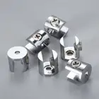 4/12Pcs Glass Shelf Clamp Support Bracket for Cabinet Bathroom Glass Door 2 Size
