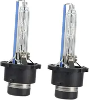 TOPPERFUN Headlight Bulbs 1 Pair Xenon Replacement Bulbs for Car Super Bright Low Consumption Waterproof