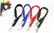 Ipetboom Nylon Leash Extension Cable Coupler Double Dog Leash Pet Training Leash Dog Hauling Cable Pet Hauling Cable Two Dog Leash Double Leash for Dogs Leashes Belt Blue Double Hook Puppy