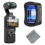 K&F Concept 1.2X Anamorphic Lens Compatible with DJI Osmo Pocket 3, Blue Streak
