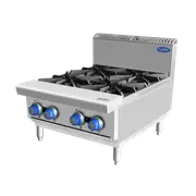 Cookrite 112Mj/h Open 4 Burner Cook Tops LPG AT80G4B-C-LPG - AT80G4B-C-LPG-SM