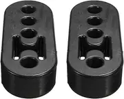 2pcs 4 Holes Car Vehicle Universal Exhaust Mounting Mount Hanger Hanging Bracket 12mm High Densi Rubber Insulator