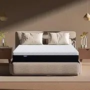 moonslide Memory Foam Mattress 25cm Queen Cooling Gel Cloud Feeling, 7 Zone High Density Certified Foam, Support Pressure Relief - Medium