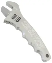 AEROFLOW AF98-2003S ALUMINIUM ADJUSTABLE SPANNER - SILVER , SIZES -3AN TO -12AN