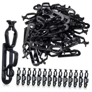 Christmas Light Clips Hooks, Christmas Gutter Clips, Christmas 200 Black