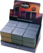 12 Assorted PU Leather Wrapped Push Open Cigarette Case Pack Holders for King's