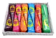 12 Piece Mixed Colors Natural Henna Cone Temporary Tattoo + FREE Stencils