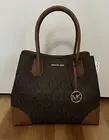 Michael Kors Mercer Gallery Medium Center Zip Tote Brown