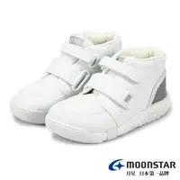 在飛比找momo購物網優惠-【MOONSTAR 月星】童鞋地表最強護足穩步機能鞋(白)