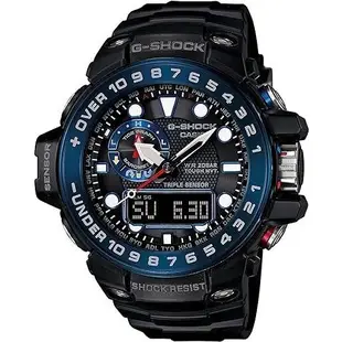 日本行貨★CASIO 卡西歐 G-SHOCK GWN-1000B-1BJF GWN-1000B-1B 蓝色 黑色