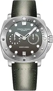 [RollsTimi] Pagani Design 1767 Men's Automatic Watch 41 mm Stainless Steel Case Sapphire Mirror Men's Watch with Automatic Winding Nylon Strap