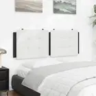 Luxurious Black and White Faux Leather Headboard Cushion 137cm Double Size