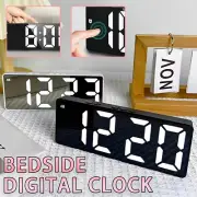 Bedside Digital Clock LED Display Desk Table Time Temperature Modern Decor Alarm