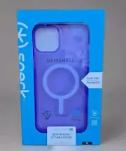 Speck Gemshell iPhone 15 Plus & 14 Plus Case, Magsafe - Clear/Amethyst Purple