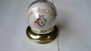 Major League Baseball in Gold Base Baseball Holder W/Box