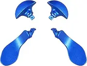 4 Pcs Back Paddles for PS5 Edge Controller, Replacement Rear Paddles for PS5 Edge Controller Rear Grip Parts,Interchangeable Metal Rear Button for PS5 Edge Controller(Blue)