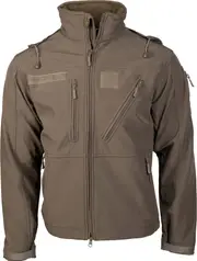 Mil-Tec SCU 14, softshell jacket waterproof , color: Dark Green , size: XXL