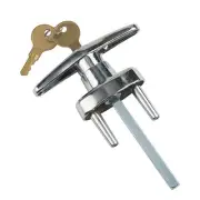 Easy to Use Garage Door Lock T Handle Comes with 2 Keys for Added Convenience