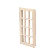 Dollhouse Furniture Wooden 12 Pane Window 1:12 Miniature DIY Model Accessories