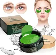Green Tea Matcha Firming Eye Mask, 30 Pairs Collagen Patches For Fine Lines, Wrinkles, Under Eye Bags & Puffy Eyes Treatment, Face Gel Pads That Reduce The Signs Of Aging