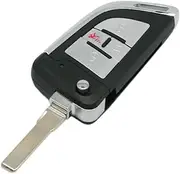 SEGADEN Modified Upgraded Key Shell Compatible with Volkswagen Golf GTI 4 Button Keyless Entry Flip Remote Key Case Fob SS8201G