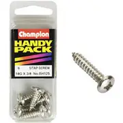 Champion Handy Pack Self-Tapping Screws BH125, 14G x 3/4"