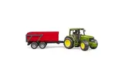 Bruder 1:16 John Deere Farm Tractor w Tipping Trailer Kids Children Toy f 3yr+