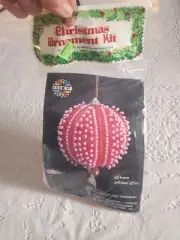 Vintage New Holiday Sequin Bead Christmas Ornament Craft Kit