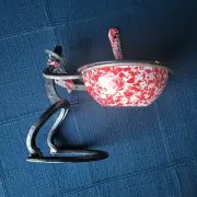 Texas Cowboy Horseshoe Handmade Salsa, Dip or Nut Serving Bowl