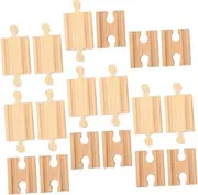 CLISPEED 18pcs Wooden Train Track Expansion Creative Railway Accessories for Enhance Imagination Logical Thinking for Train Interaction