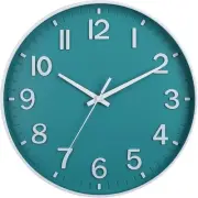 HZDHCLH Teal Wall Clocks Battery Operated,12 inch Silent Non 30cm,