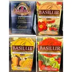 BASILUR錫蘭水果茶-異國風情/經典系列茶包（伯爵茶)/錫蘭花（覆盆子&玫瑰果）/（草莓&奇異果）/50G(25入）