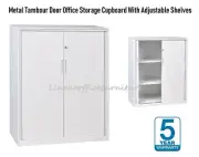 Brand New Metal Tambour Door Office Storage Cupboard With Adjustable Shelves
