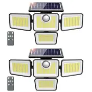 3000LM Solar Lights Outdoor, 4 Adjustable Heads Motion Sensor Lights, 3 Mode,...